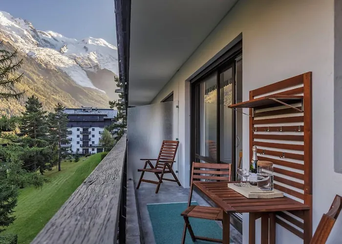 Appartement Bios Moderne 3ch Vue Mt Blanc Aiguilles 3mn Brevent Chamonix